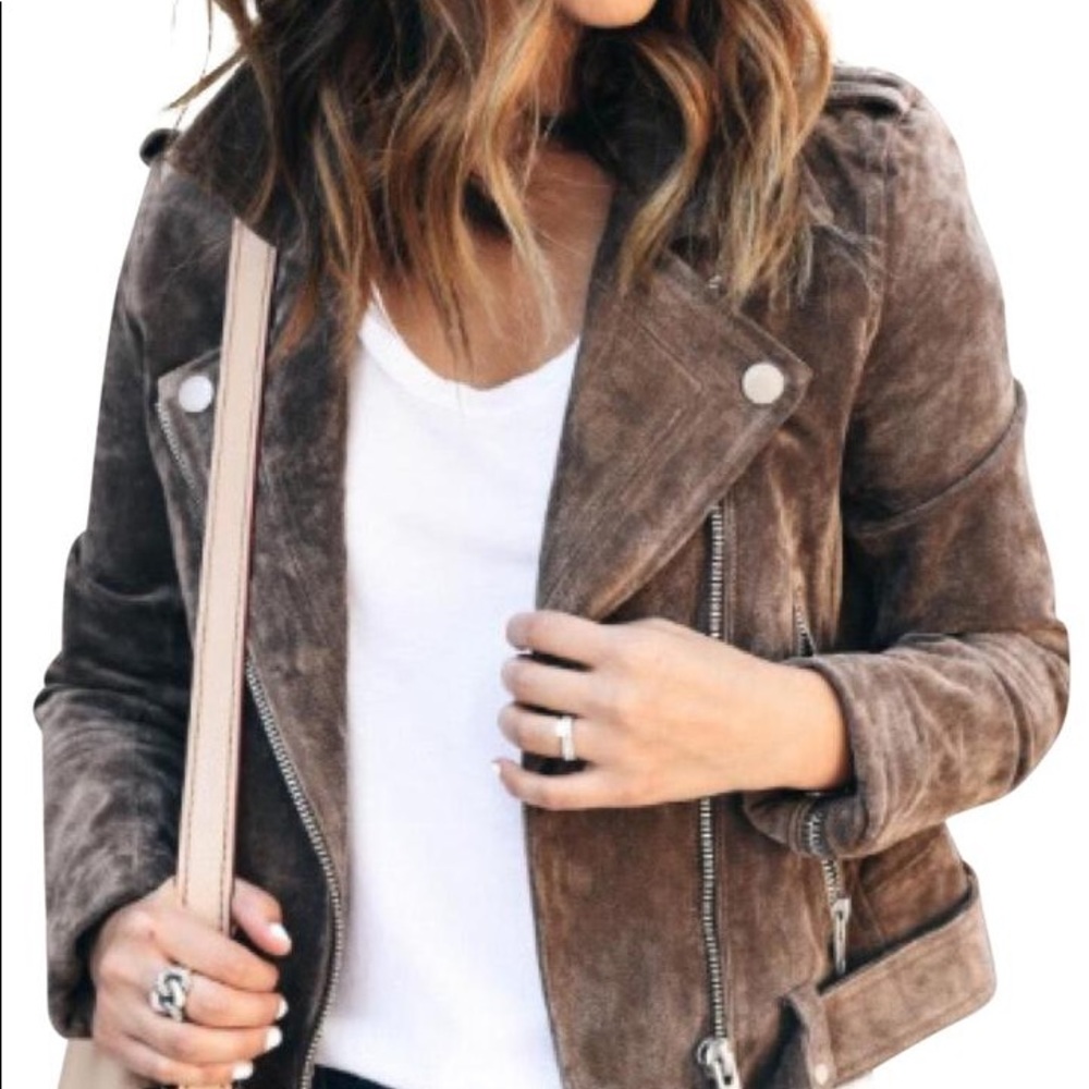 Suede BLANKNYC moto jacket